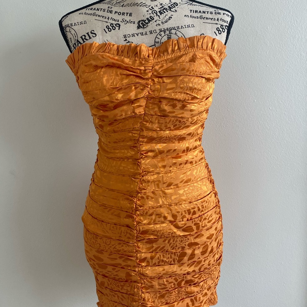 Isabelle’s Cabinet burnt orange dress